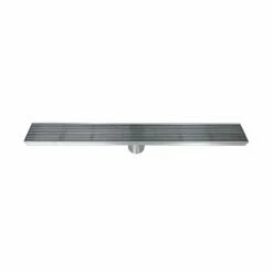 DAX Rectangle Shower Floor Drain, Stainless Steel Body, Brushed Stainless Steel Finish, 48 X 3-3/8 Inches (DR48-H01)