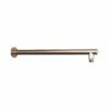 DAX Round Shower Arm, Brass Body, Wall Mount, Brushed Nickel Finish, 18 Inches (D-F04-18-BN)
