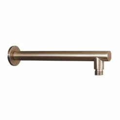Bathroom Sales Shop 36 DAX Round Shower Arm, Brass Body, Wall Mount, Brushed Nickel Finish, 12 Inches (D-F04-12-BN)
