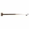 DAX Square Shower Arm, Brass Body, Wall Mount, Brushed Nickel Finish, 18 Inches (D-F20-18-BN)