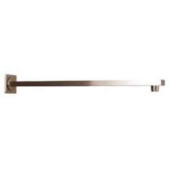DAX Square Shower Arm, Brass Body, Wall Mount, Brushed Nickel Finish, 18 Inches (D-F20-18-BN)