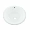 DAX Ceramic Oval Single Bowl Undermount Bathroom Sink, White Finish, 18-1/16 X 15-13/16 X 8-3/16 Inches (BSN-100)