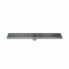 DAX Rectangle Shower Floor Drain, Stainless Steel Body, Stainless Steel Finish, 24 X 3-3/8 Inches (DR24-G06)