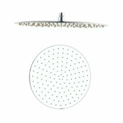 DAX Round Rain Shower Head, Ultra Thin, Brass Body, Chrome Finish (D-1240-CR)