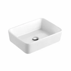 DAX Ceramic Rectangle Single Bowl Bathroom Vessel Sink, White Finish, 19 X 14-1/2 X 5 Inches (BSN-285B) -Bathroom Sales Shop 01 8f7d034e 105c 4e79 84fd 90b5195eddde