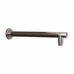 DAX Round Shower Arm, Brass Body, Wall Mount, Chrome Finish, 12 Inches (D-F04-12-CR)