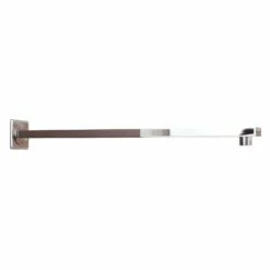DAX Square Shower Arm, Brass Body, Wall Mount, Chrome Finish, 15 Inches (D-F20-15-CR)
