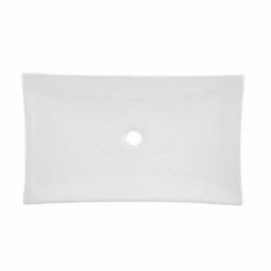 DAX Ceramic Rectangle Single Bowl Bathroom Vessel Sink, White Finish, 25-3/4 X 15-1/2 X 5-1/4 Inches (BSN-280B) -Bathroom Sales Shop 01 d9ee8ad1 213c 4407 b9fd 6fc26a7424eb