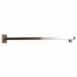 DAX Square Shower Arm, Brass Body, Wall Mount, Brushed Nickel Finish, 12 Inches (D-F20-12-BN)