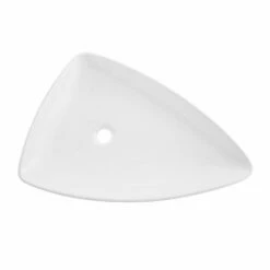 DAX Ceramic Triangle Single Bowl Bathroom Vessel Sink, White Finish, 26 X 18 X 5 Inches (BSN-223) -Bathroom Sales Shop 01 e3252272 311f 42ce a2f4 31a318bba3dd