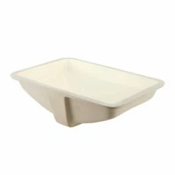 DAX Ceramic Square Single Bowl Undermount Bathroom Sink, Ivory Finish, 22-1/6 X 15-1/2 X 8-5/16 Inches (BSN-202G-I) -Bathroom Sales Shop 02 188c0c69 3945 481b 884d ae8eee6c198b