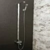 DAX Shower System, Faucet Set, With Shower Tub Trim And Hand Shower, Wall Mount, Brass Body, Chrome Finish (DAX-8166C-CR)