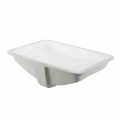 DAX Ceramic Square Single Bowl Undermount Bathroom Sink, White Finish, 22-1/6 X 15-1/2 X 8-5/16 Inches (BSN-202G-W) -Bathroom Sales Shop 02 60d35ad9 c828 4f9d 9d9a 220af6f907e5