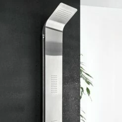 DAX Brushed Stainless Steel Shower Panel Pressure Balance Valve Body Jets Hand Shower (DAX-111PB-BN) -Bathroom Sales Shop 02 810ee86d 2280 4db5 bd45 12fe49274688