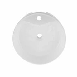 DAX Ceramic Round Single Bowl Bathroom Vessel Sink, White Finish, Ø 1-7/8" X D 6" Inches (BSN-222A) -Bathroom Sales Shop 02 d1809484 a67f 4b83 a4e2 f482e48dc572