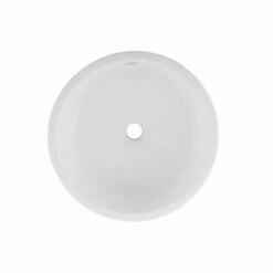 DAX Ceramic Round Single Bowl Bathroom Vessel Sink, White Finish, ?ò 16-1/2 X 4-1/2 Inches (BSN-218) -Bathroom Sales Shop 02 e5ad517e a3e5 4214 b9be 06d93aa108af