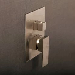 DAX Square Shower Single Valve Trim, Brass Body, Brushed Nickel Finish, 6-5/16 X 7-1/2 X 3-7/8 Inches (DAX-6973A-BN) -Bathroom Sales Shop 02 f4671df3 a0fd 4e28 901f 3483d7bd23df