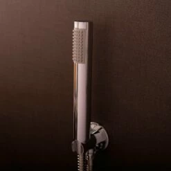 DAX Round Handheld Shower Head, Brass Body, Chrome Finish, 1-3/16 X 7-3/4 Inches (DAX-520) -Bathroom Sales Shop 03 70aada0f ba2f 484d 9cdc f514e8859e1b