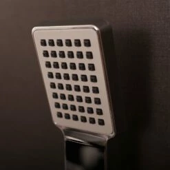 DAX Square Handheld Shower With Angle, L-Style, Brass Body, Chrome Finish, 2-1/2 X 8-13/16 Inches (DAX-550) -Bathroom Sales Shop 04 647a150b 26c1 4442 be5f c1f6fcbefc47