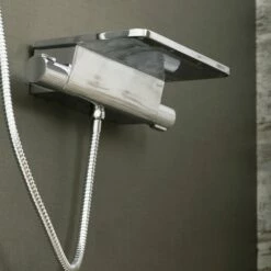 DAX Hot Tub Faucet, Wall Mount, Brass Body, Chrome Finish, 9-5/16 X 2-9/16 Inches (DAX-8190)