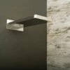 DAX Square Rain Waterfall Shower Head, Ultra Thin, Wall Mount, Brass Body, Chrome Finish (D-115422W-CR)