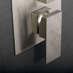 DAX Square Shower Single Valve Trim, Brass Body, Brushed Nickel Finish, 6-5/16 X 7-1/2 X 3-7/8 Inches (DAX-6973A-BN) -Bathroom Sales Shop 05 aa39b576 d47d 4b99 9fb7 0dc1a3a3791c