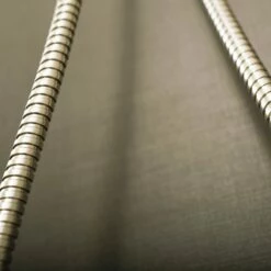 DAX Shower Hose, Rubber Body, Brushed Finish, Long 59 Inches (D-H34-BN)