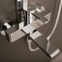 DAX Shower System, Faucet Set, With Shower Tub Trim And Hand Shower, Wall Mount, Brass Body, Chrome Finish (DAX-8166C-CR) -Bathroom Sales Shop 10 8d2409bb 9b00 4cec 82fc 4b5275f393f7