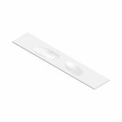 DAX Solid Surface Double Bowl Basin. Gloss Finish (BSN-70098-G)