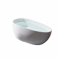 DAX Oval Freestanding Acrylic Bathtub - Glossy White Finished -67 Inches (BT-8317) -Bathroom Sales Shop BT 8317 170 web removebg 1