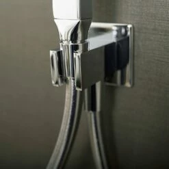 DAX PVC Shower Hose, Robber Body, Silver Finish, Connection 1/2 Inch, 59 1/16 Inches Long (D-8861B) -Bathroom Sales Shop D 8861B 04