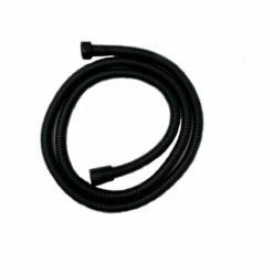 Bathroom Sales Shop 31 DAX Shower Hose, Rubber Body, Matte Black Finish, Long 59 Inches (D-H34-BL)