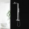 DAX Stainless Steel Shower Column Thermostatic Mixer Body Jets Hand Shower (DAX-019-CR)