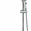 DAX Brushed Stainless Steel Shower Column Flow Rate Control Thermostatic Mixer Hand Shower (DAX-047)