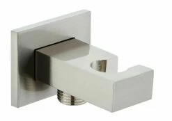 Dax Brass Square Hand Shower Holder With Hose Connector Brushed Nickel Finish (DAX-078-BN)
