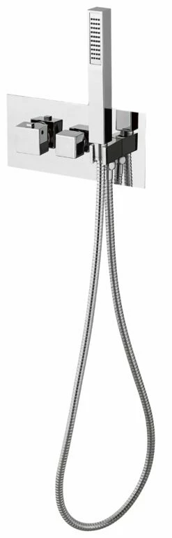 DAX Square Concealed Valve Thermostatic Mixer With 2/3 Function Diverter. Chrome Finish (DAX-1004-SQ-CR) -Bathroom Sales Shop DAX 1004 03 CRcortada a0a69738 1ae0 419d adea 7b8d75a2d127