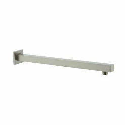 DAX Brass Square Shower Arm - 18" - Brushed Nickel Finish (DAX-1011-450-BN)