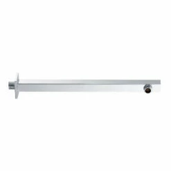 DAX Brass Square Shower Arm - 18" - Chrome Finish (DAX-1011-450-CR)