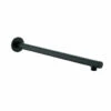 DAX Brass Round Shower Arm - 15" - Matte Black Finish (DAX-1053-365-BL)