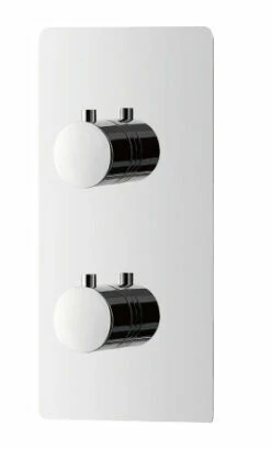 DAX Round Concealed Valve. Thermostatic Mixer With 2/3 Function Diverter. Chrome Finish (DAX-1054-RD-CR)