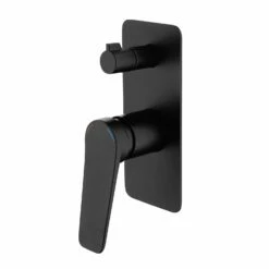 DAX Square Shower Valve With 2 Functions Matte Black Finish (DAX-13556-BL)