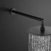 DAX Brass Round Shower Arm -Matte Black Finish (DAX-53002-BL)