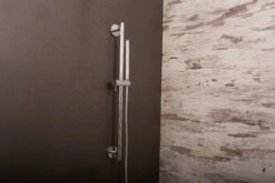 Bathroom Sales Shop 34 DAX Hand Shower Head With Round Adjustable Slide Bar, Stainless Steel Body, Chrome Finish, 23-5/8 X 2-3/8 Inches (DAX-9516)