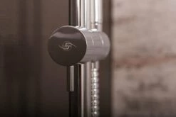 DAX Hand Shower Head With Round Adjustable Slide Bar, Stainless Steel Body, Chrome Finish, 23-5/8 X 2-3/8 Inches (DAX-9516) -Bathroom Sales Shop DAX 9516 CR 2