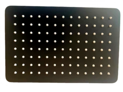DAX REctangular Shower Head. Matte Black Finish (DAX-C2011-BL)
