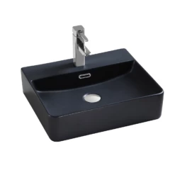 DAX Ceramic Rectangle Bathroom Vessel Basin. Finish: White Matt, Glossy White, Matt Black - (20" X 16.5")(DAX-CL1275)