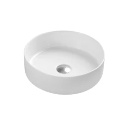 DAX Ceramic Round Bathroom Vessel Basin - (14" Diameter) (DAX-CL1277) -Bathroom Sales Shop DAX CL1277 WM web