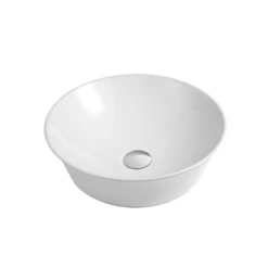 DAX Ceramic Round Bathroom Vessel Basin - (16.5" Diameter) (DAX-CL1329) -Bathroom Sales Shop DAX CL1329 WM web