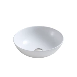 DAX Ceramic Round Bathroom Vessel Basin - (16" Diameter) (DAX-CL1344)
