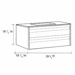 40" Single Vanity, Wall Mount, 2 Drawers With Soft Close, Cloud, Serie Barcelona By VALENZUELA -Bathroom Sales Shop VB39 3 8 Sizes jpg